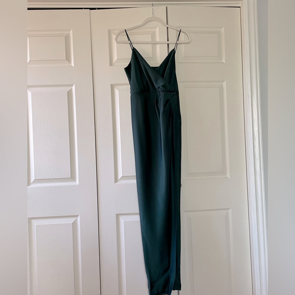 Bridesmaids Dress: BHLDN Freya dress in Dark Emerald